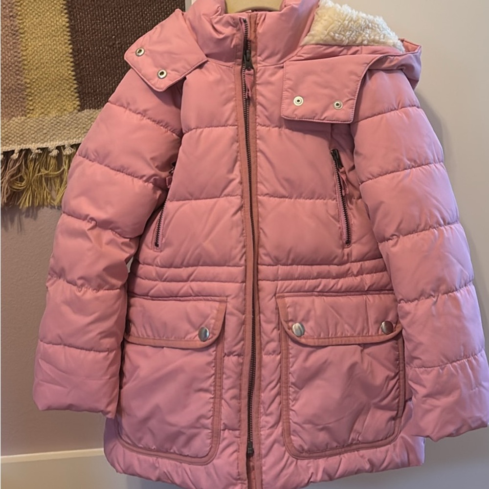 J Crew/crewcuts puffer jacket, size small kids (5-6).